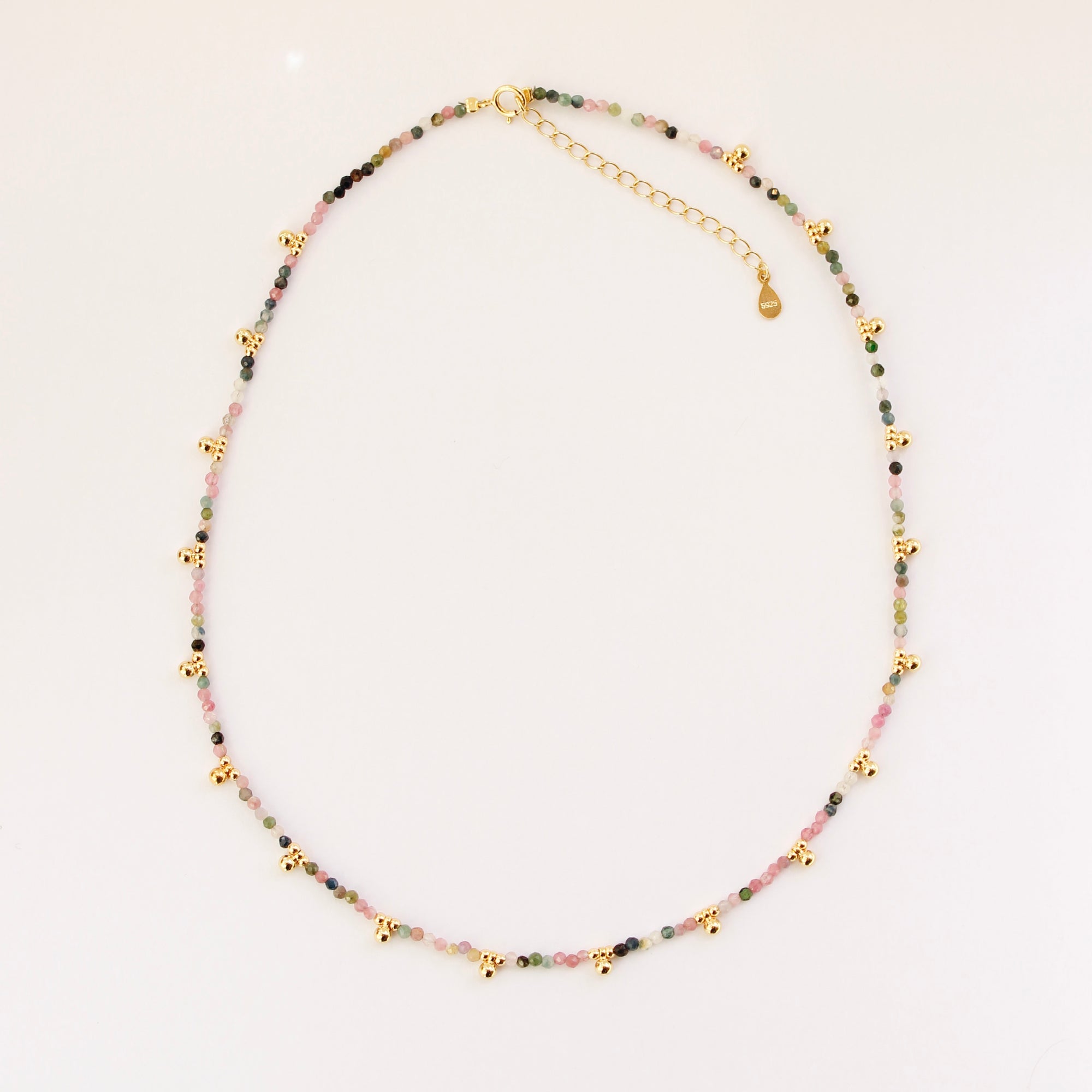 Khaya Beaded Gem Choker Necklaces P&K Multi Purple  