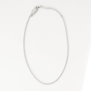 Leslie Crystal Choker Necklace Necklaces P&K Silver  