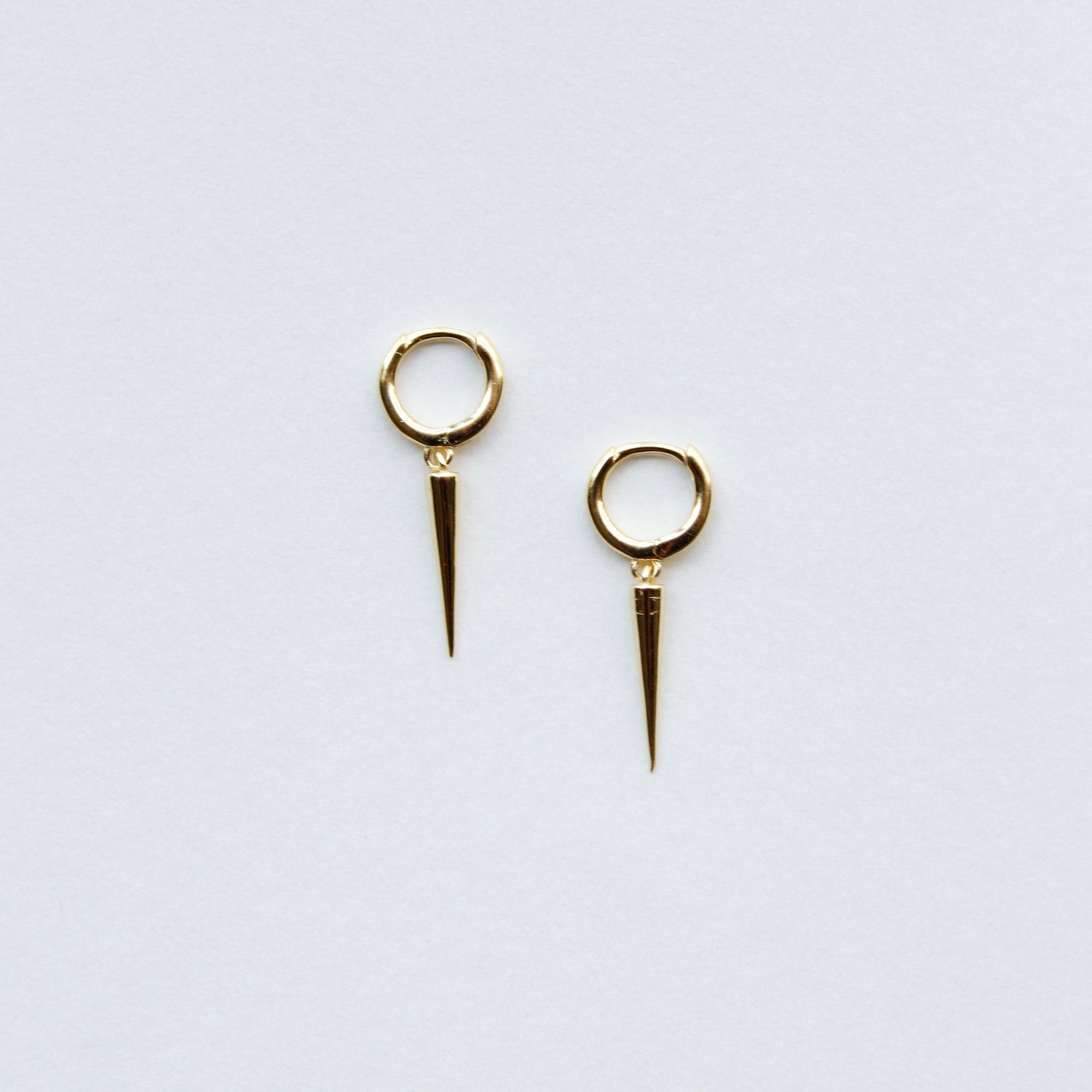 Mini Spike Huggie Earrings Earrings P&K   