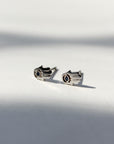 Blue Stone Hamsa Stud Earrings Earrings P&K Silver  
