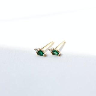 Igda Green Stud Earrings Earrings P&K   