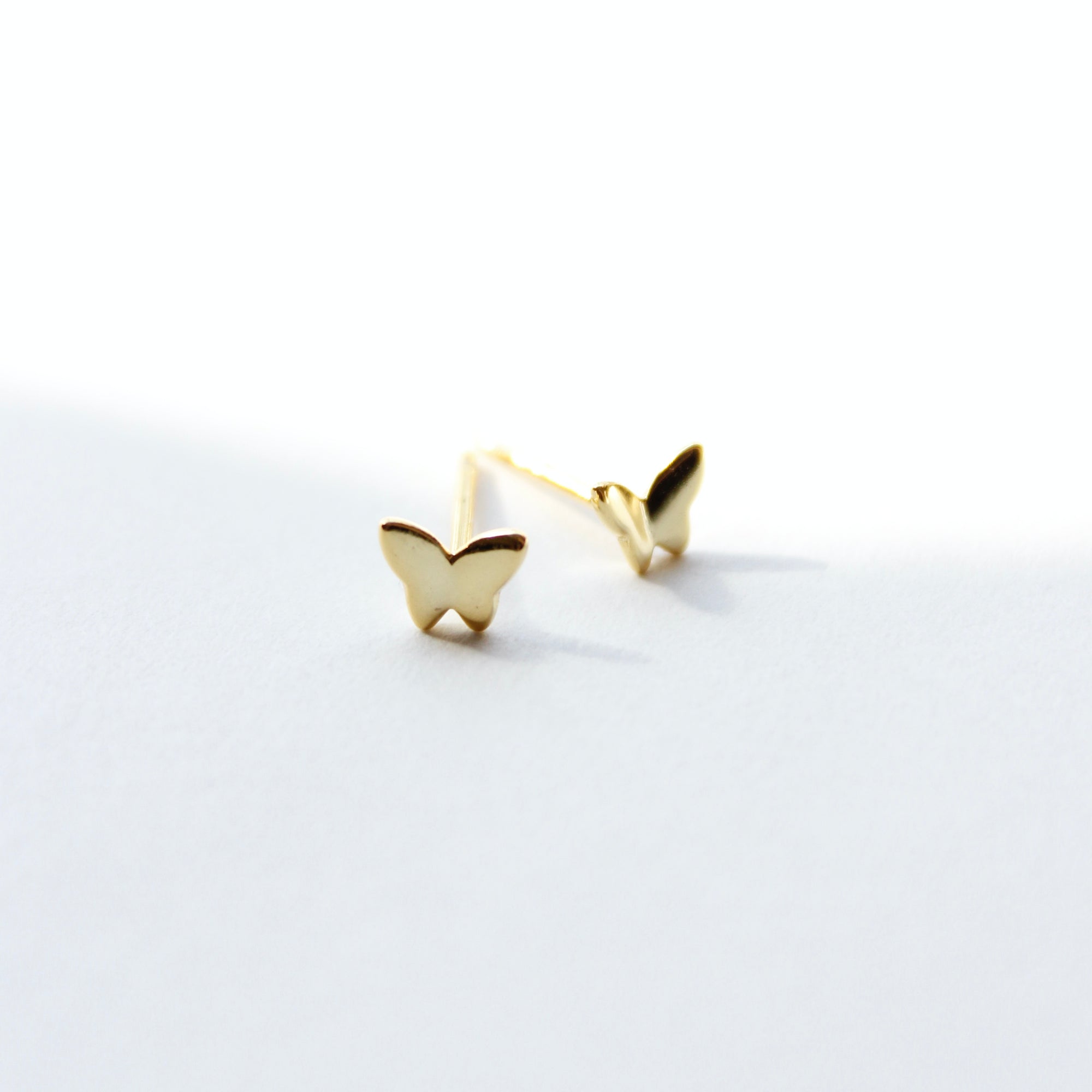 Tiny Butterfly Stud Earrings Earrings P&K   