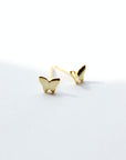 Tiny Butterfly Stud Earrings Earrings P&K   