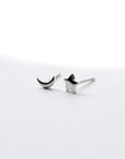 Tiny Moon and Star Stud Earrings Earrings P&K   