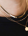 Herringbone Chain Necklace Necklaces P&K   