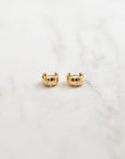 Small Chunky Huggies | 14K Earrings P&K   
