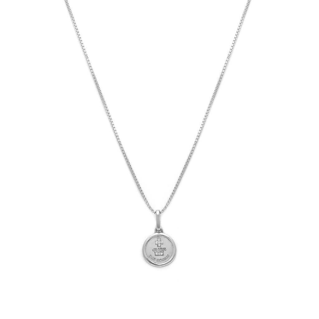 Love Token Necklace Round | Silver Necklaces Leah Alexandra   