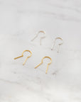 Double Bar Open Hoop Earrings Earrings P&K   