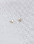 Baguette Circle Stud Earrings Earrings P&K   
