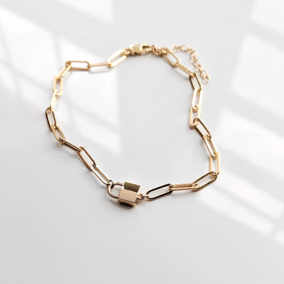 Jessa Lock Bracelet Bracelets THATCH   