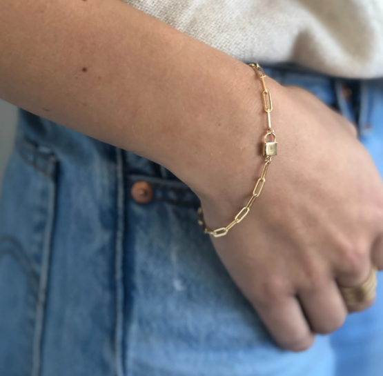 Jessa Lock Bracelet Bracelets THATCH   