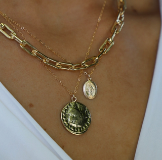 Sasha Coin Pendant Necklace Necklaces Katie Waltman Jewelry   