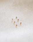 Teeny Tiny Bezel Stud Earrings Earrings P&K   