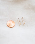 Teeny Tiny Bezel Stud Earrings Earrings P&K   
