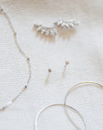 Teeny Tiny Bezel Stud Earrings Earrings P&K Silver  