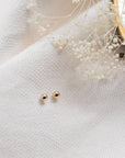 Teeny Tiny Ball Stud Earrings | 14K Earrings P&K 3mm  