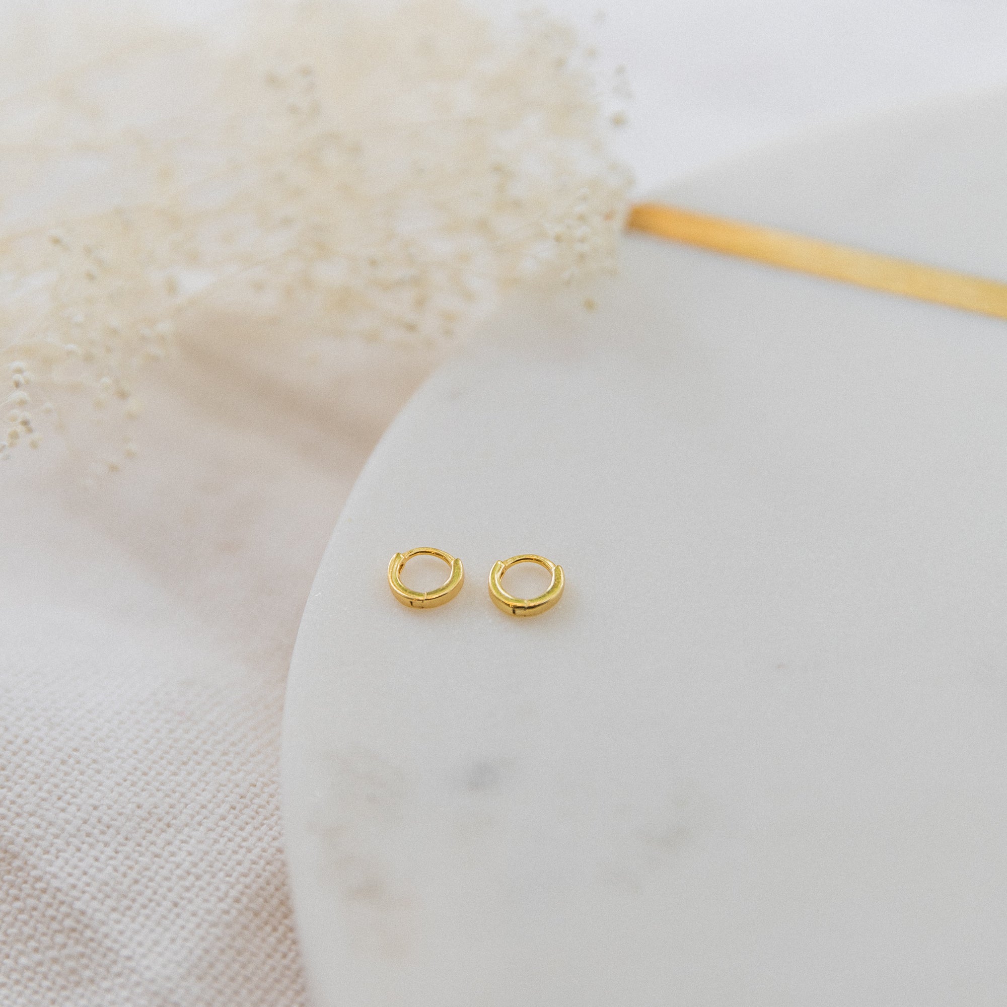 Tiny Huggie Hoop Earring | Single Earrings P&K   