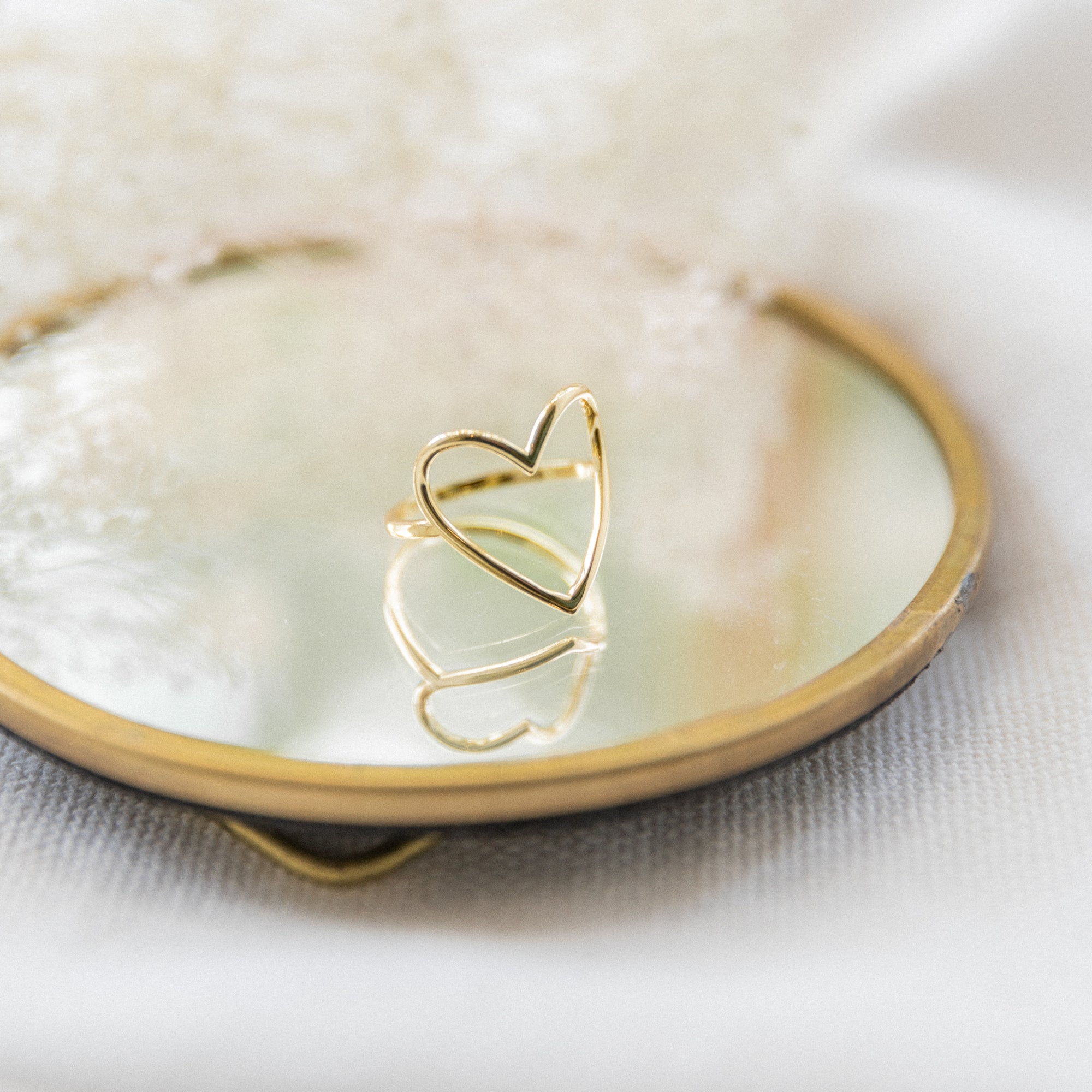 Open Heart Ring | Large Rings P&K   