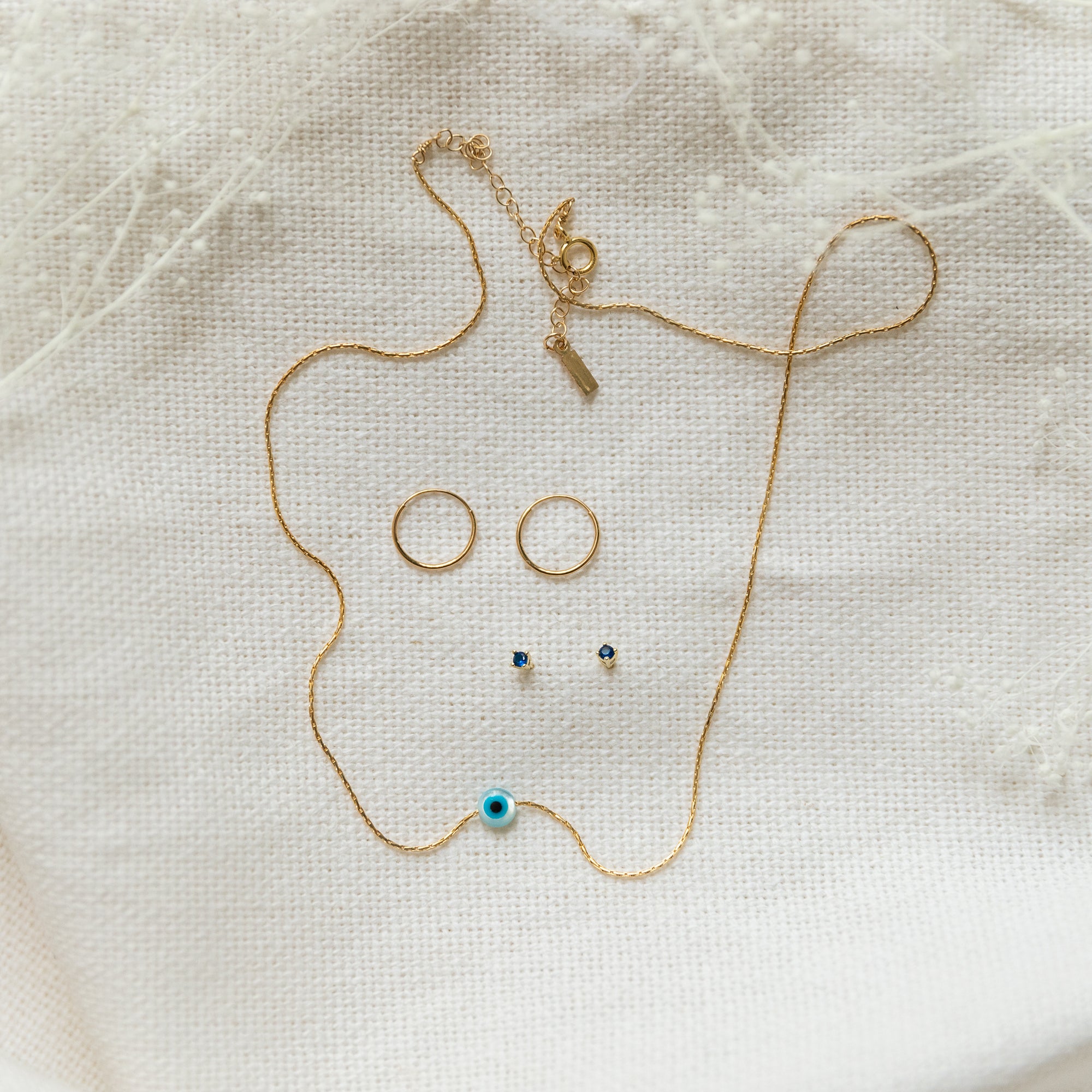 Tiny Gold Hoop Earring | 14K | Single Earrings P&amp;K   