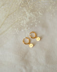 Fiona Charm Huggie Earrings Earrings Jewelry Design Group Yellow Gold  