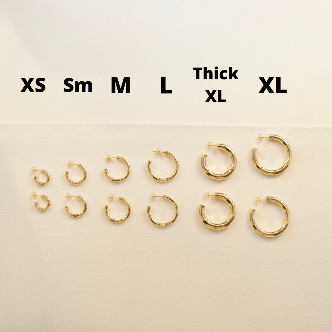 Classic Tube Hoops | Small Earrings P&K   