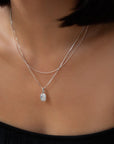 Love Token Necklace Square | Silver Necklaces Leah Alexandra   