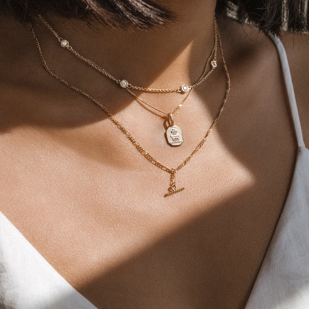 Floatesse Necklace | White CZ Necklaces Leah Alexandra   