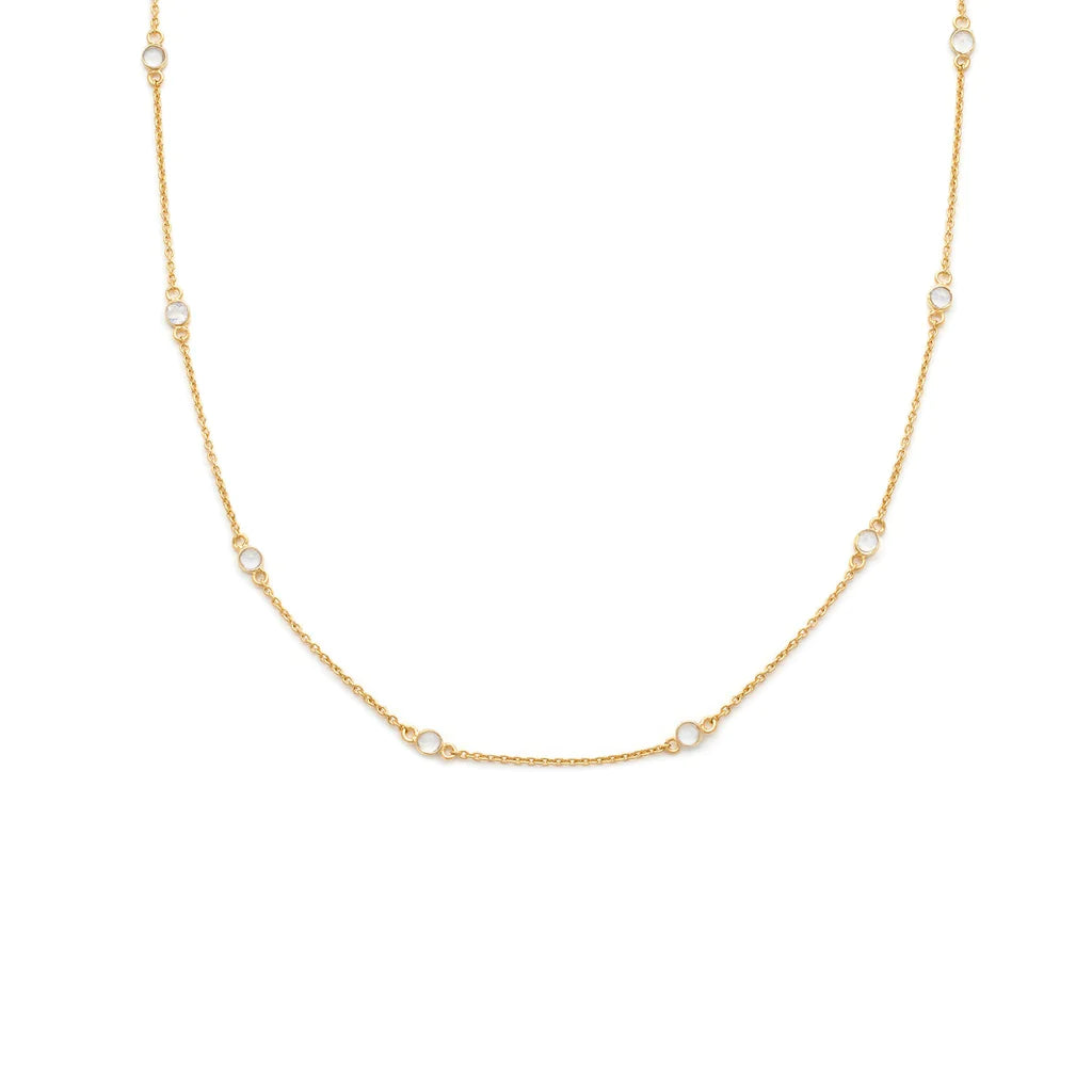 Floatesse Necklace | White CZ Necklaces Leah Alexandra   