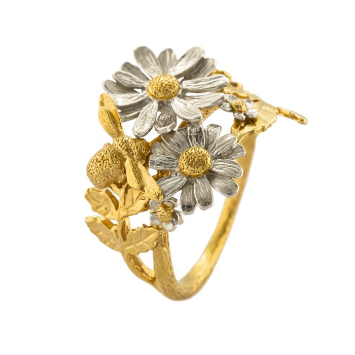 Posy Bloom Bee Ring Rings Alex Monroe 7  