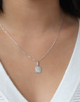 Love Token Necklace Square | Silver Necklaces Leah Alexandra   