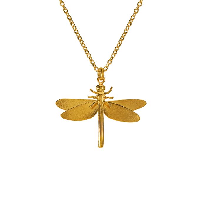 Dragonfly Charm Necklace Necklaces Alex Monroe   