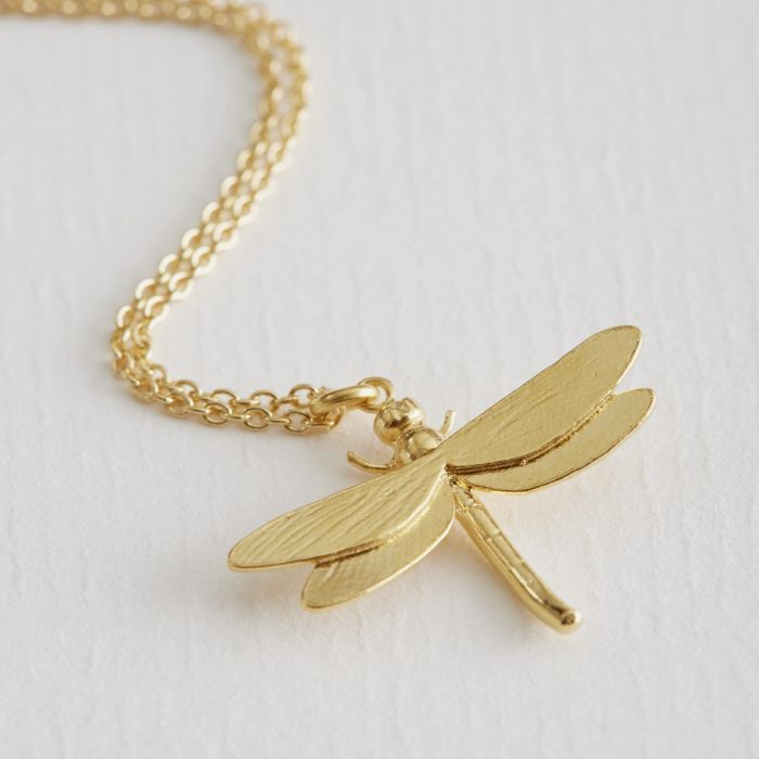 Dragonfly Charm Necklace Necklaces Alex Monroe   