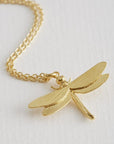 Dragonfly Charm Necklace Necklaces Alex Monroe   
