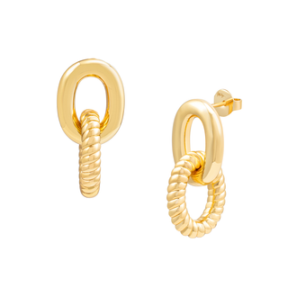 Zoe Link Earrings Earrings Mod + Jo Yellow Gold  