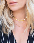 Herringbone Chain Necklace Necklaces P&K   