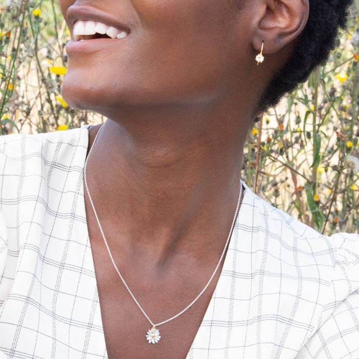 Daisy Charm Necklace Necklaces Alex Monroe   