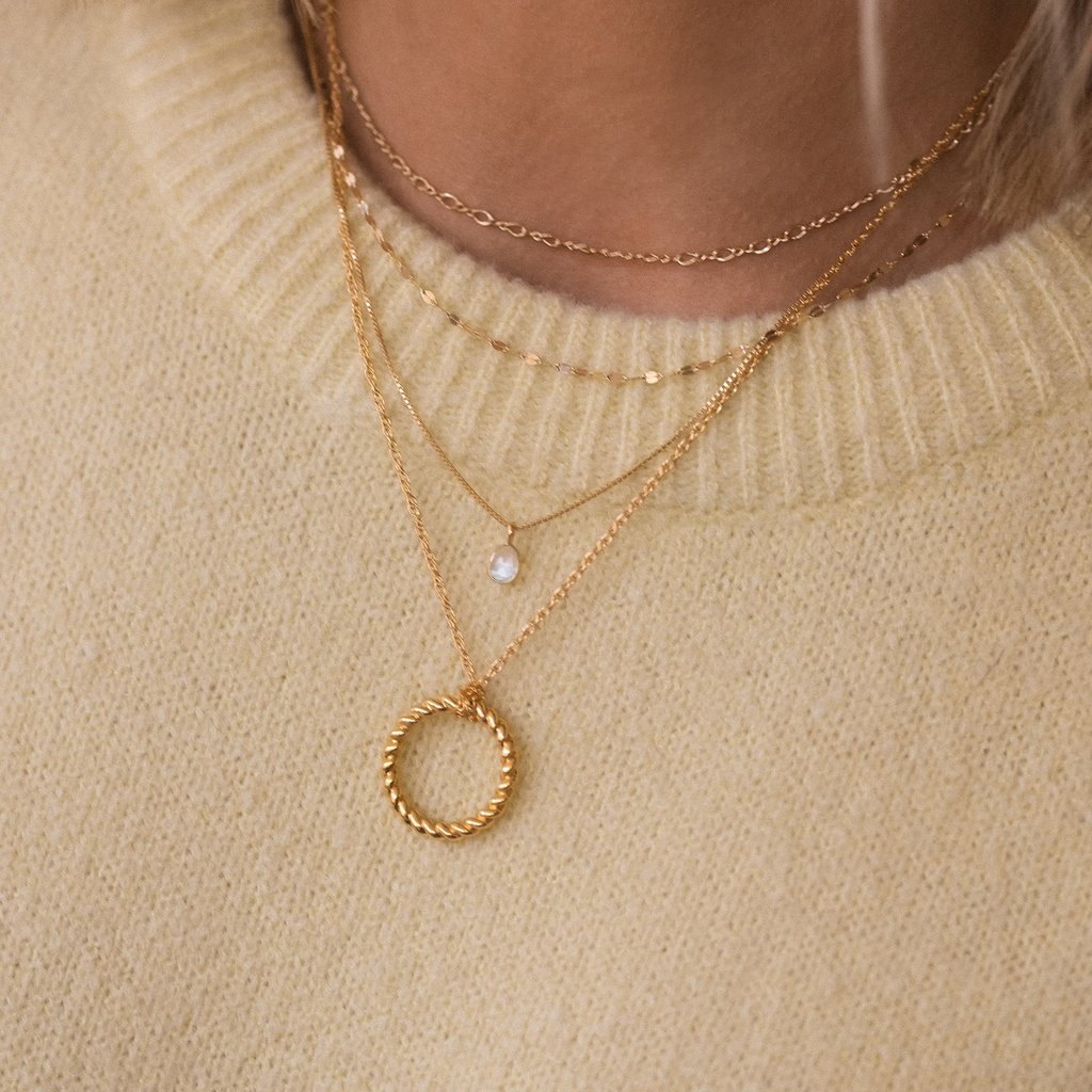 Sofia Slice Necklace | Moonstone Necklaces Leah Alexandra   