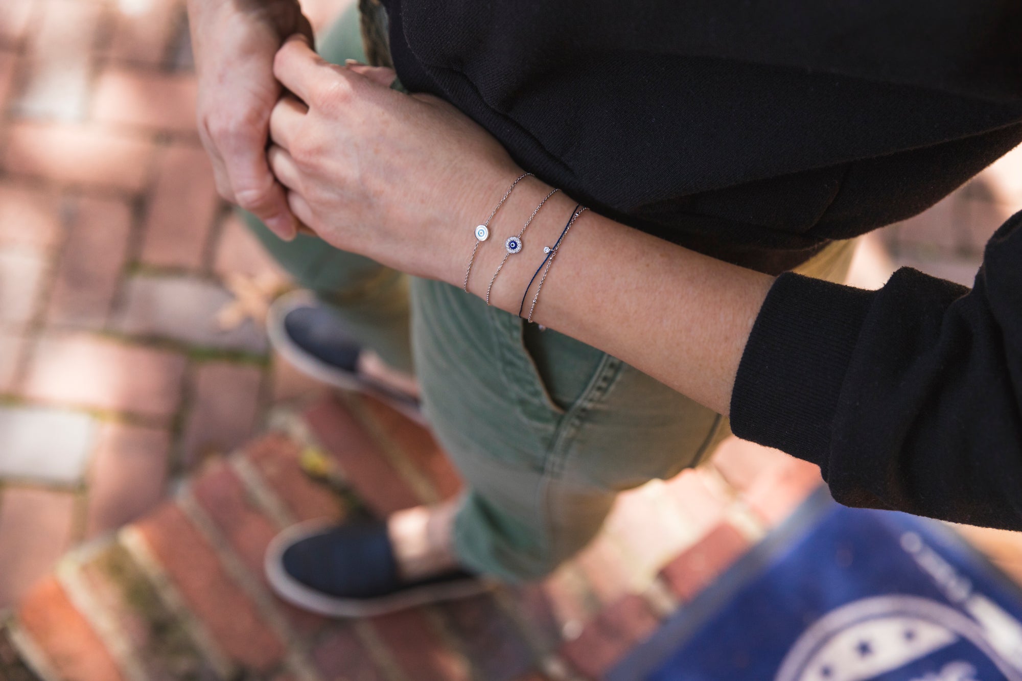 Kamalei Tiny Enamel Eye Bracelet Bracelets P&K   