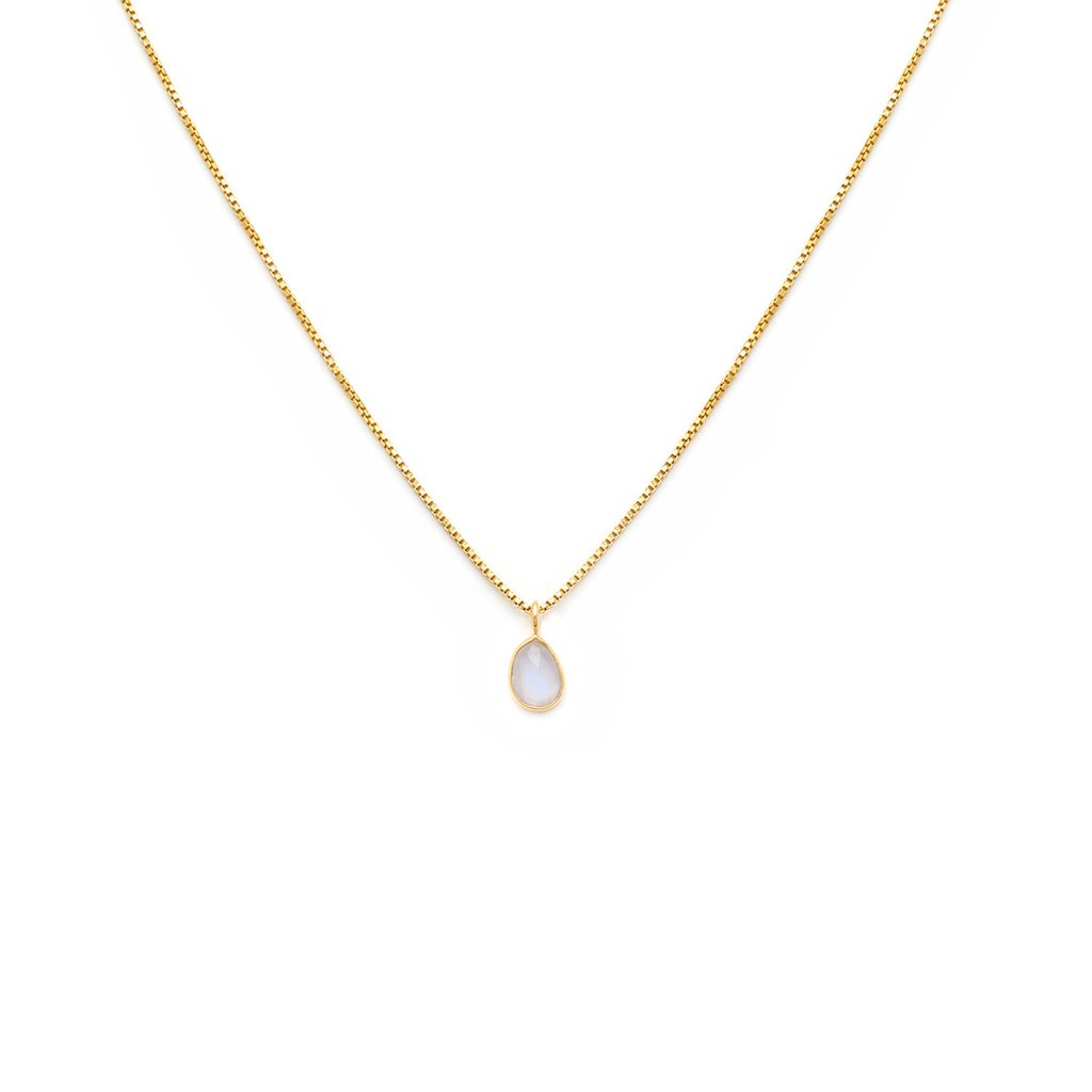 Sofia Slice Necklace | Moonstone Necklaces Leah Alexandra   